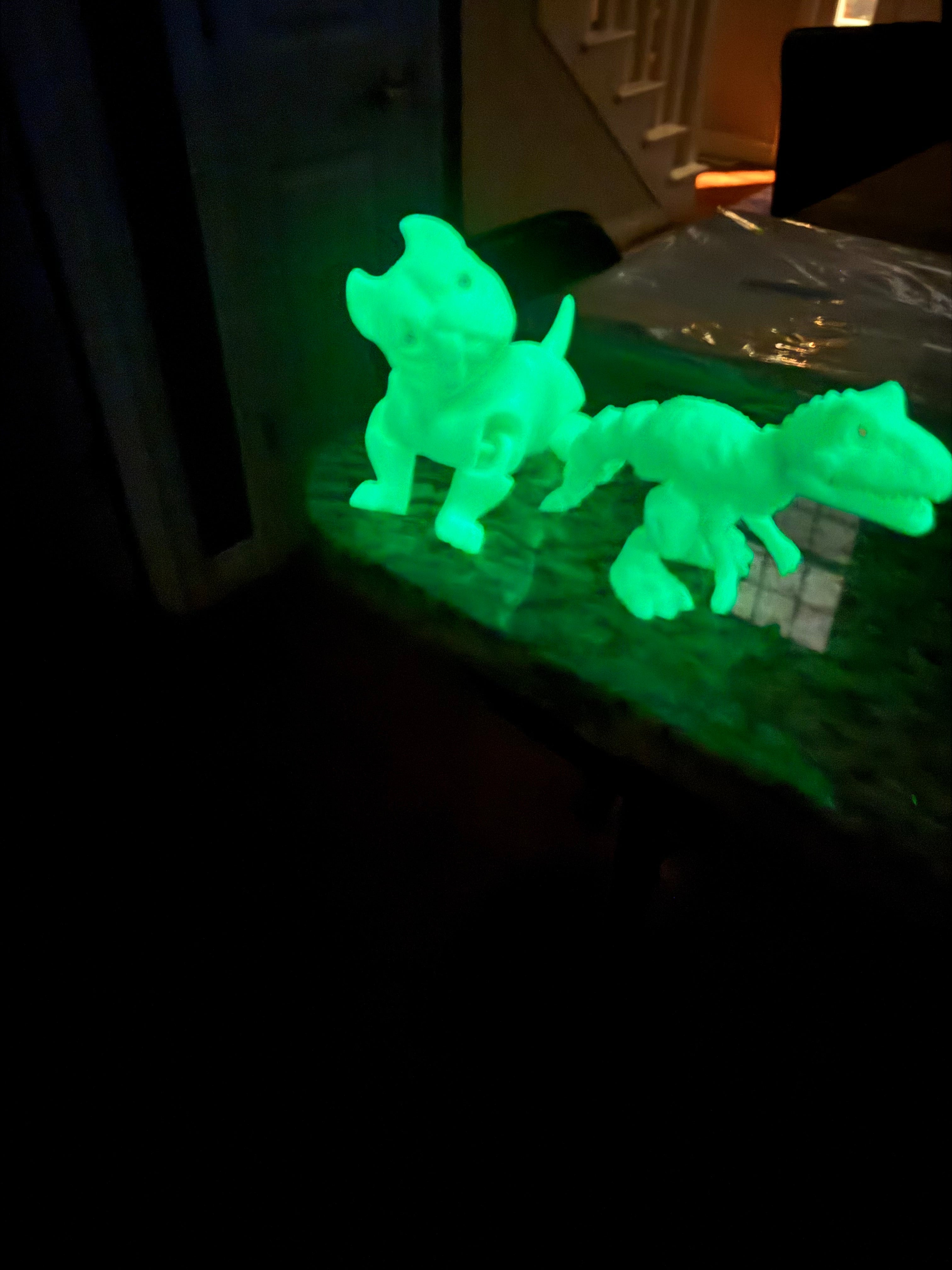 Articulated Glow in the Dark Figurines